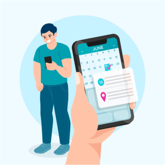 appointment reminder on mobile phone